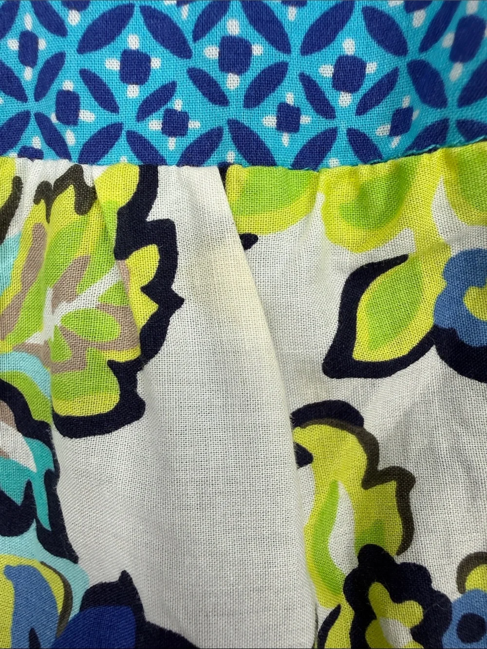 Vtg The Children’s Place Blue & Green Tiered Halter Dress 6X/7 100% cotton